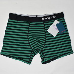 Tommy John Cool Cotton Stripe Trunk Boxer Large